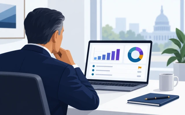 A leadership dashboard showing backlog, exceptions and cycle time